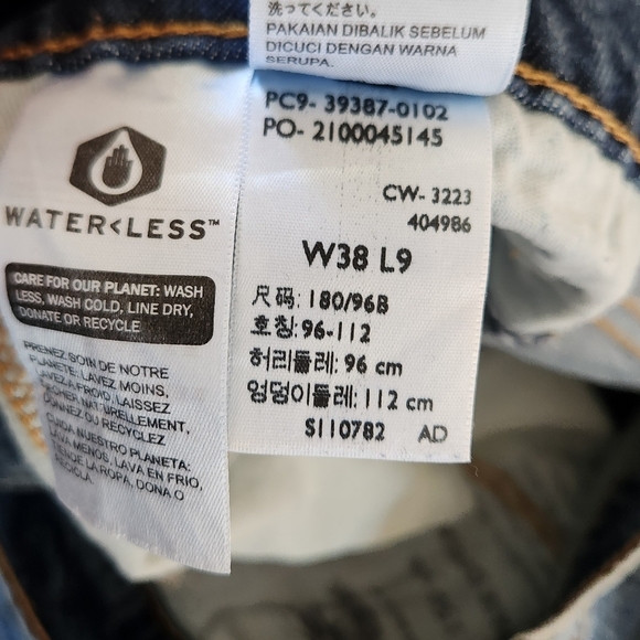 Levis 412 Men’s Size 38 9" Denim Jean Shorts Blue Medium Wash Stretch Festival - Picture 4 of 9